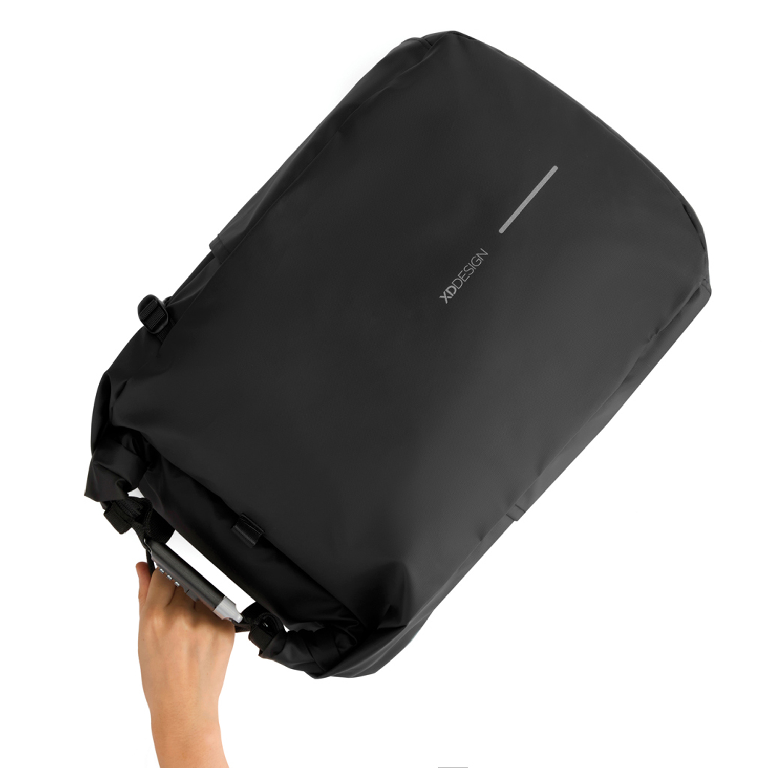 Антикражный рюкзак Urban Roll-top, черный-13