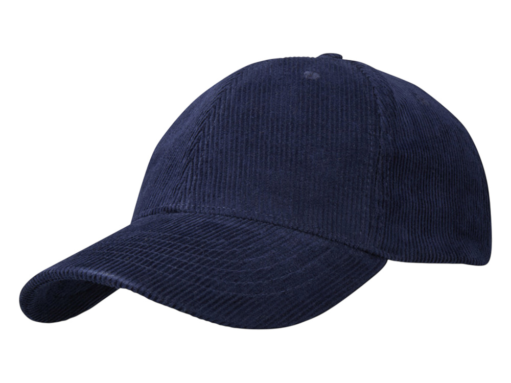 Hutton 6-панельная бейсболка из переработанного хлопка - Темно - синий-0