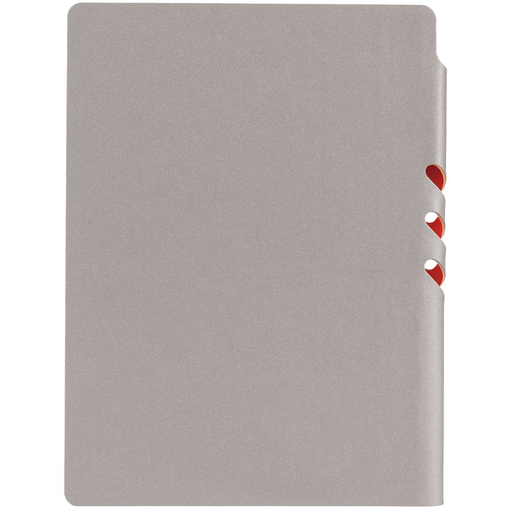 Ежедневник Flexpen, недатированный, серебристо-оранжевый-2