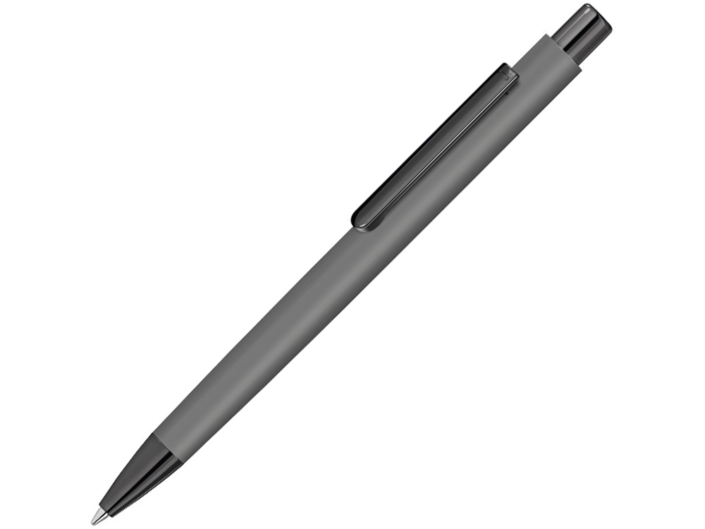 Металлическая шариковая ручка soft touch Ellipse gum, серый-0