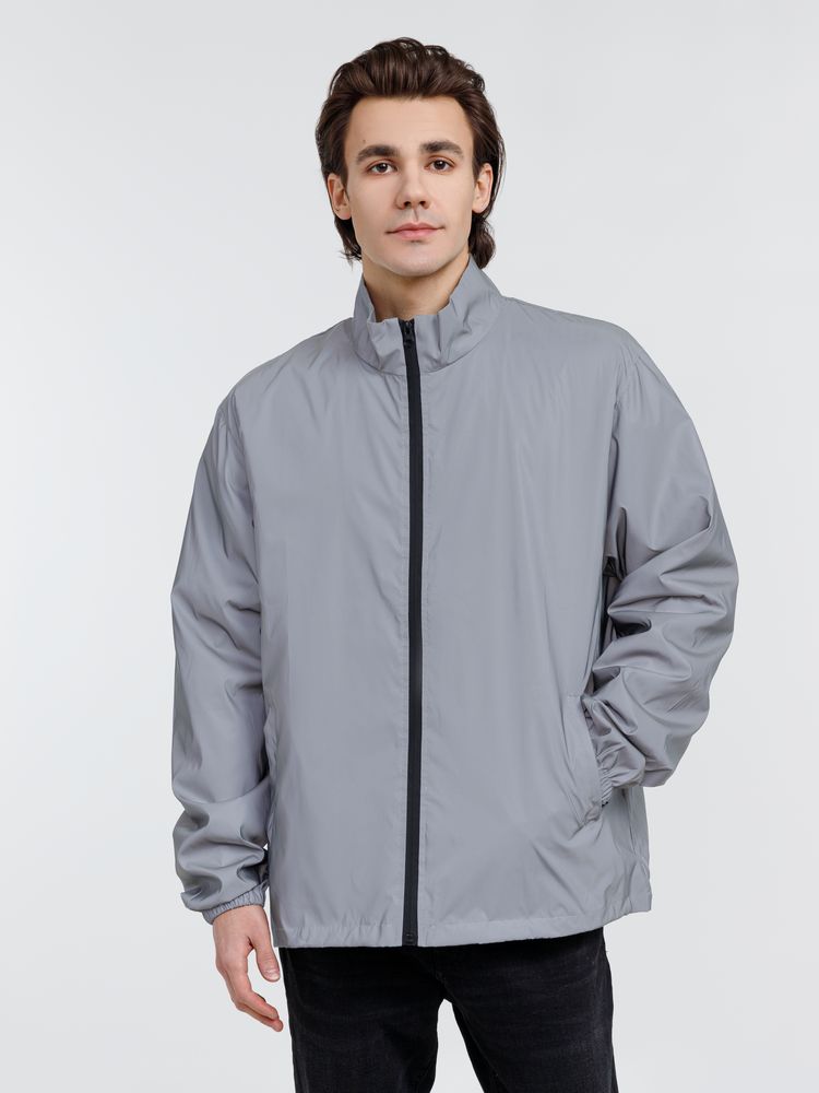 Ветровка Manifest 2.0 из светоотражающей ткани, серая-5
