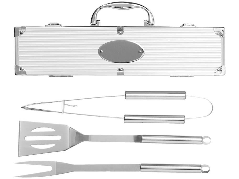 Набор для барбекю в кейсе: лопатка, щипцы, вилка Salvy-2