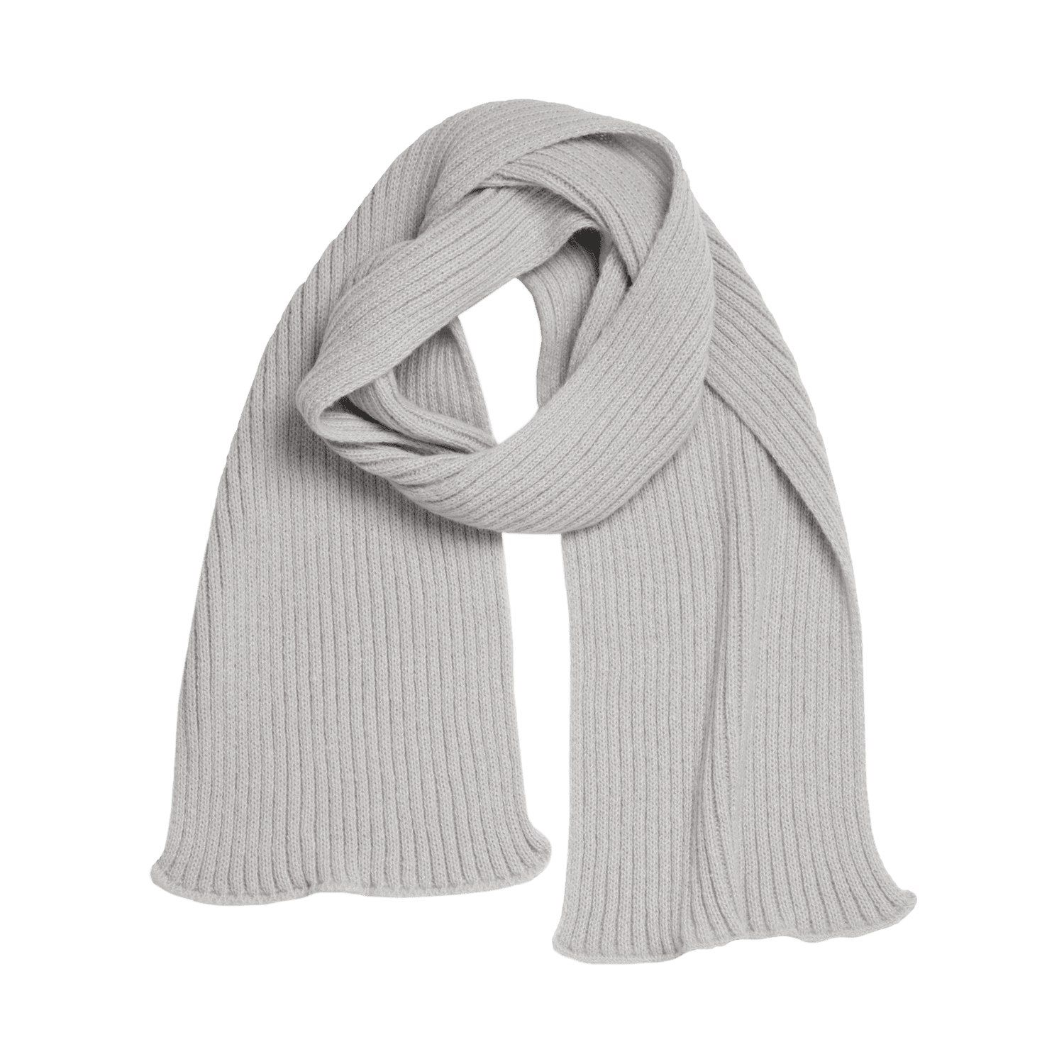 Шарф Форгес (Forges) вязаный, серый-4