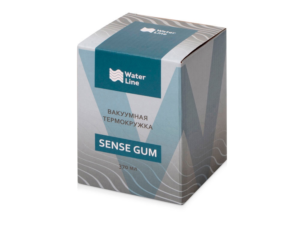 Термокружка Sense Gum, soft-touch, непротекаемая крышка, 370мл, бирюзовый 320C-6