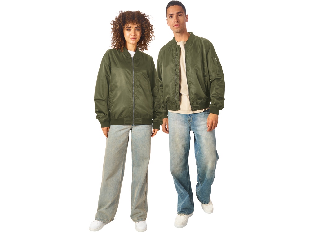 Куртка бомбер Antwerpen унисекс, хаки-6