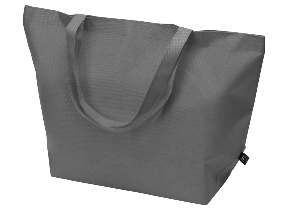 Сумка Reviver с донной складкой из нетканого переработанного материала RPET, серый-0