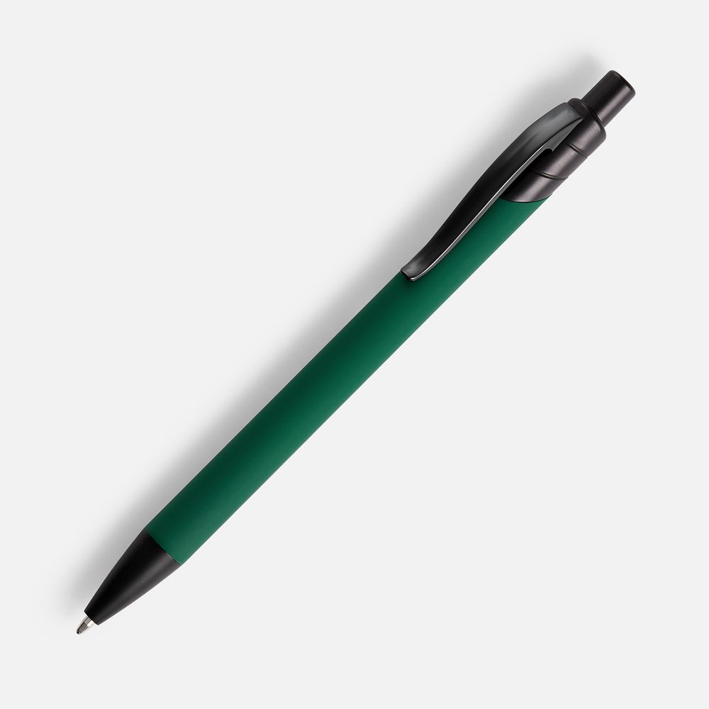Ручка шариковая Undertone Black Soft Touch, зеленая-1
