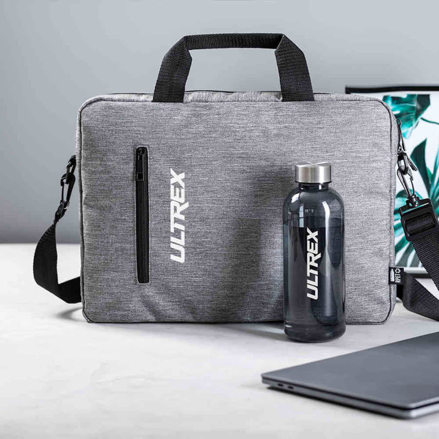 Конференц-сумка PIROK, рециклированный полиэстер, серый меланж-5