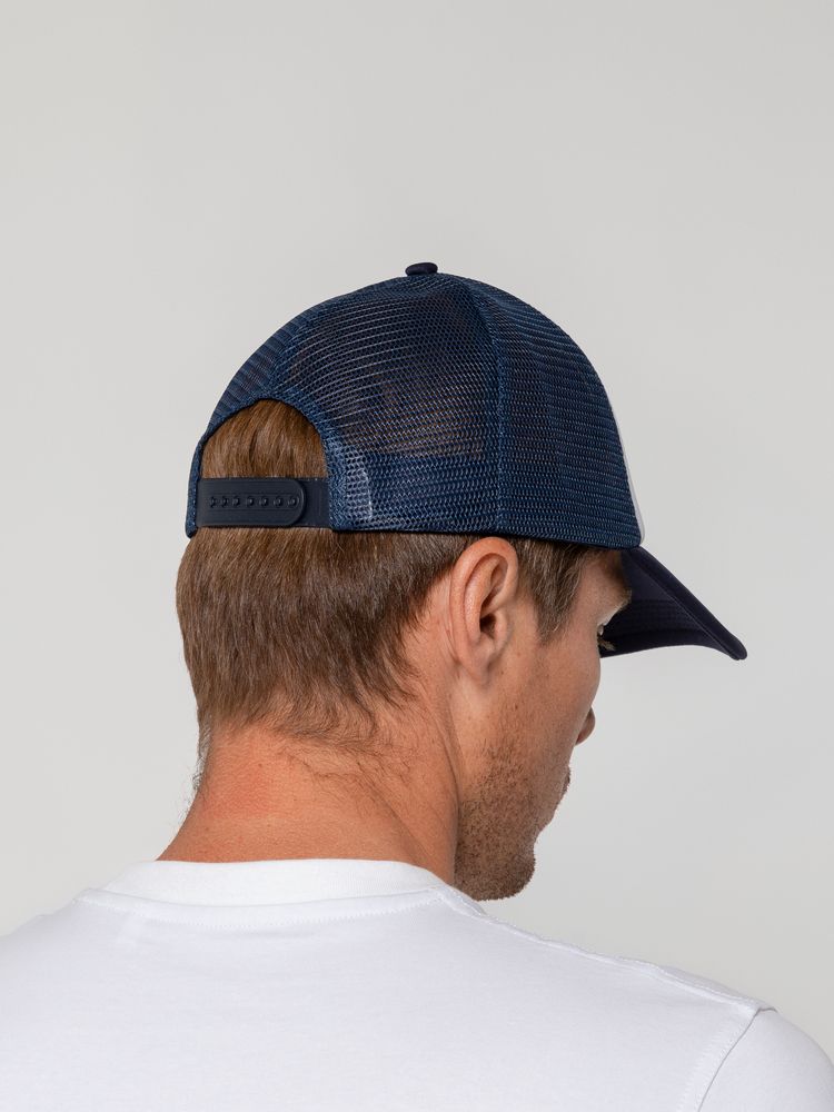 Бейсболка Sunbreaker, темно-синяя с белым-4