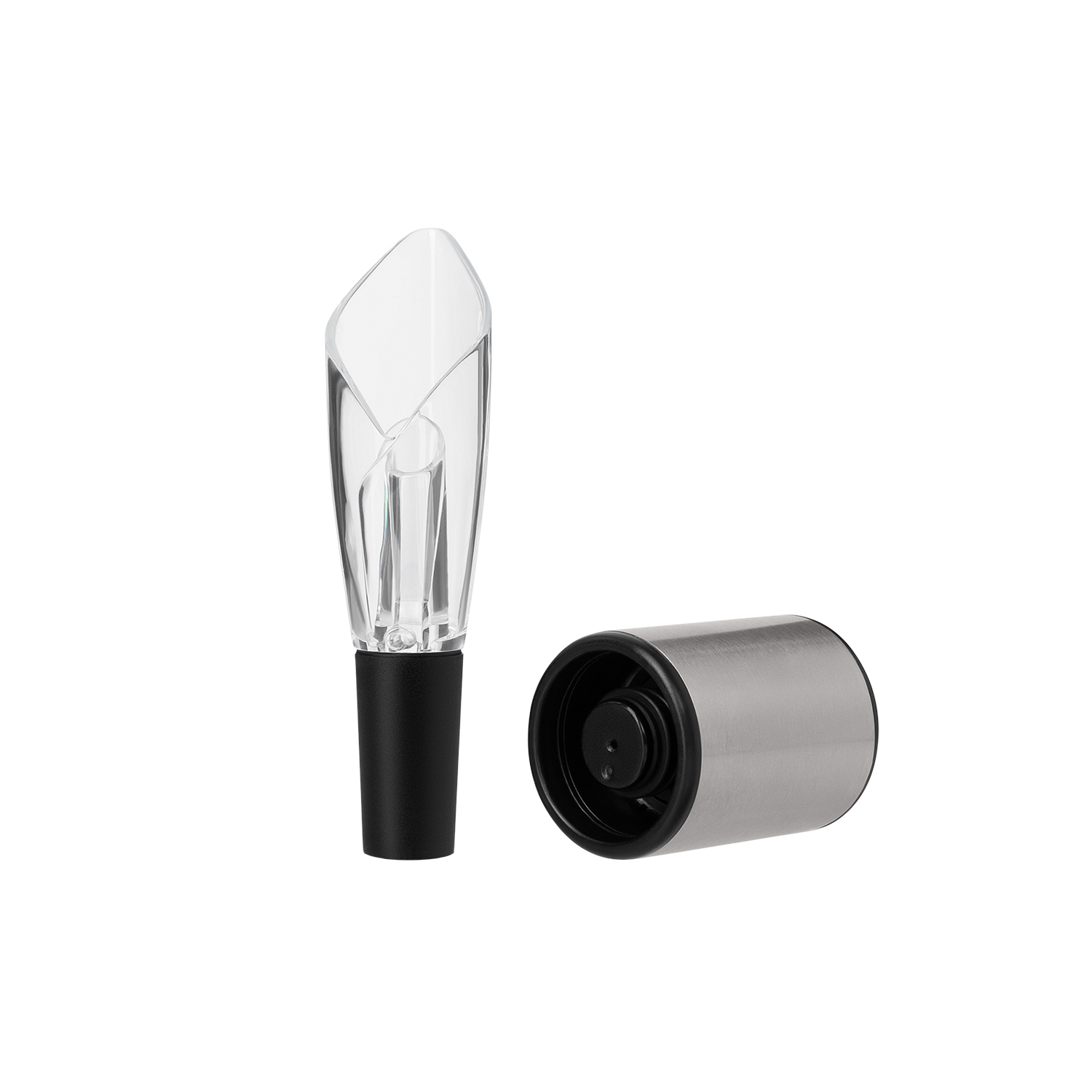 Набор для вина с электрическим штопором Vintaro, серебряный-5