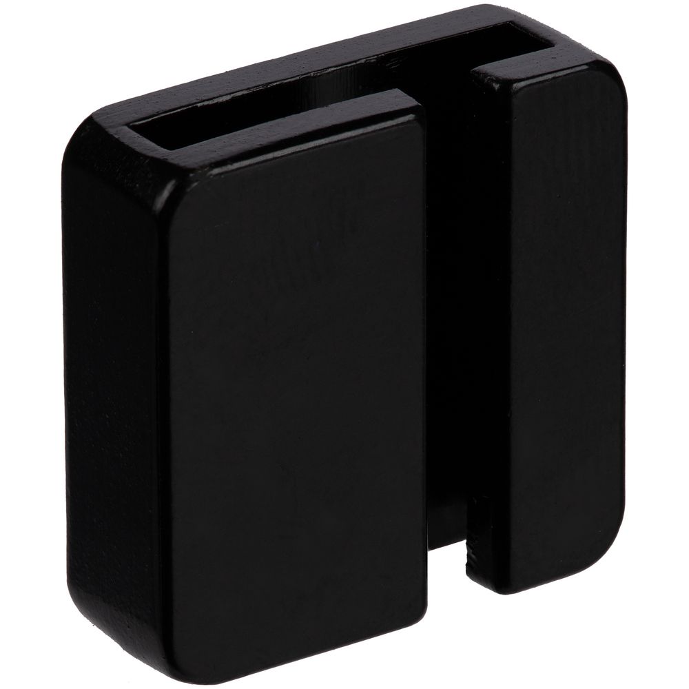 Квадратный шильдик на резинку Direct, черный-2