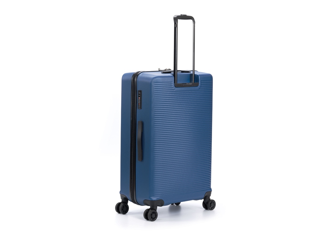 Чемодан TORBER Caspian, тёмно-синий, ABS-пластик, 49 х 29 х 78 см, 96 л-1