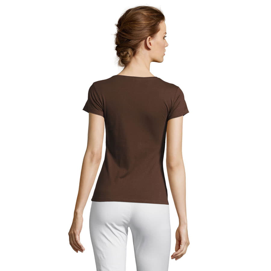 Футболка женская REGENT MISS 150, шоколадный-4