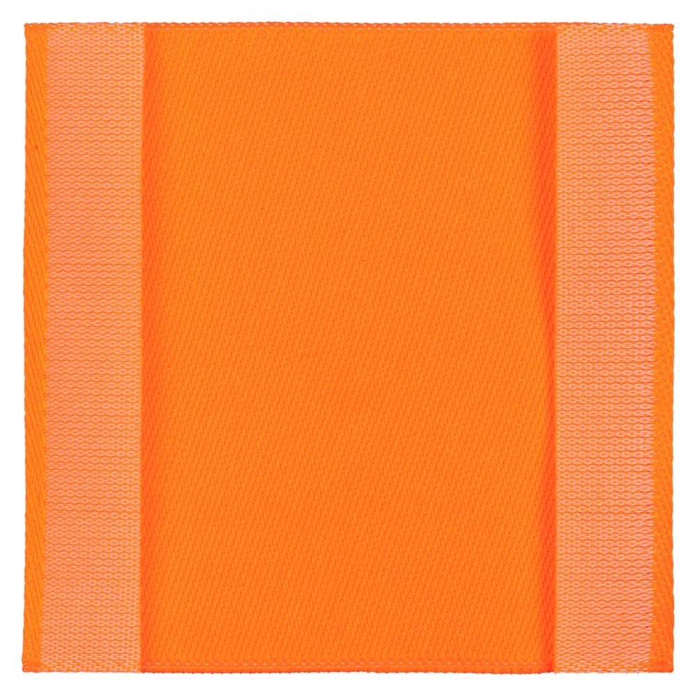 Лейбл тканевый Epsilon, L, оранжевый неон-1