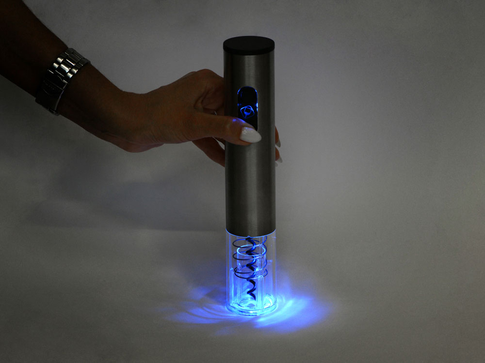 Набор винных аксессуаров Sicilia с электрическим штопором из стали, на батарейках-3