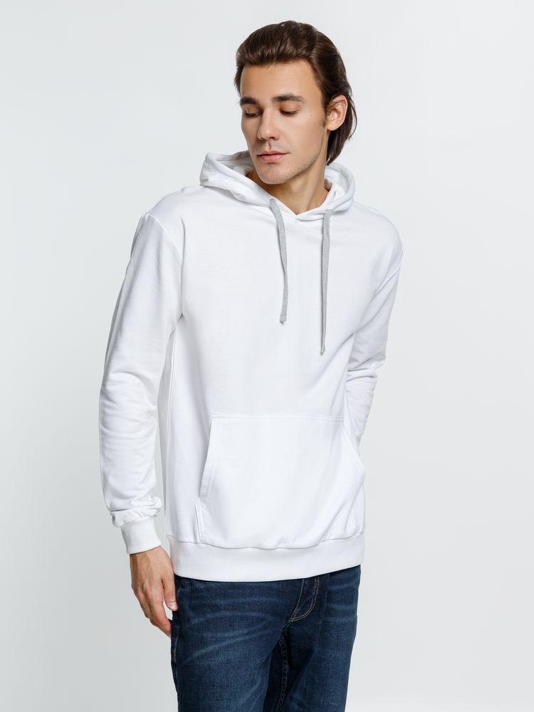Толстовка с капюшоном Kirenga, белая (белоснежная)-2