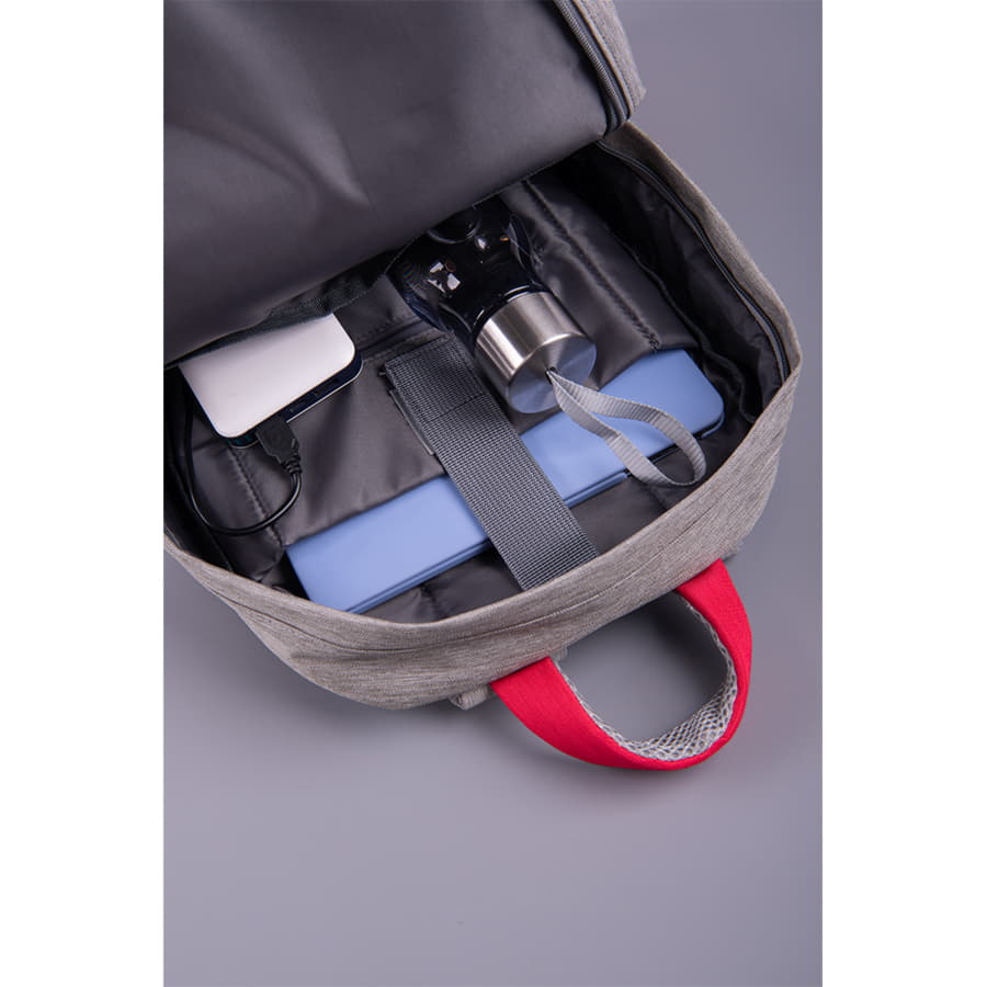 Рюкзак BEAM MINI, серый, темно-синий-7