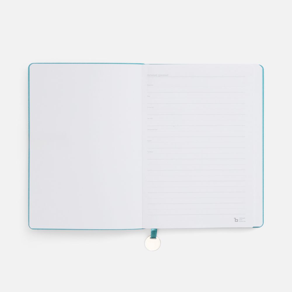 Ежедневник Lafite, недатированный, бирюзовый-6