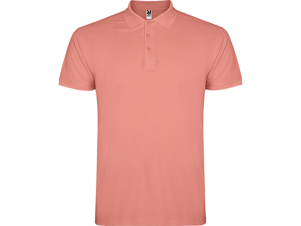 Рубашка поло Star мужская, оранжевая глина-0