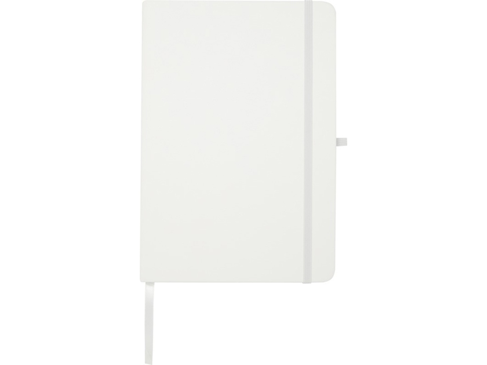 Teak блокнот А5 из переработан. материала в твердой обложке с линован. страницами - Белый-1