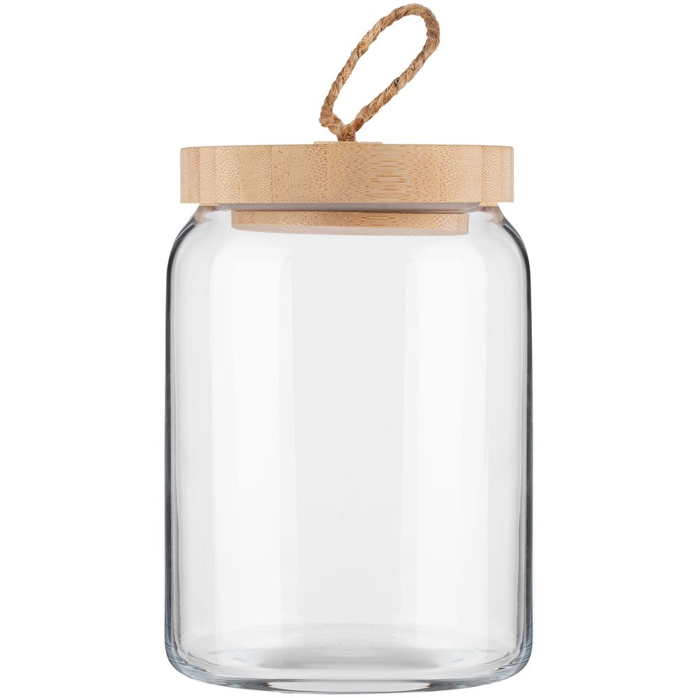 Банка с бамбуковой крышкой Woody M-1