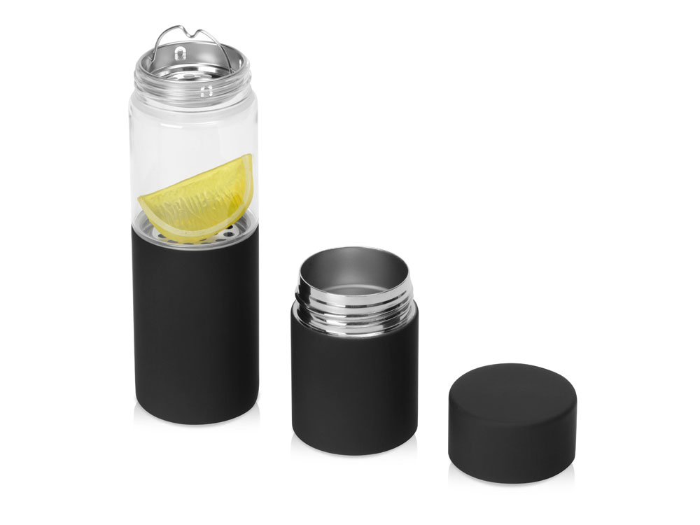 Бутылка для воды FLAVOUR U SEE, 460 мл, черный-1