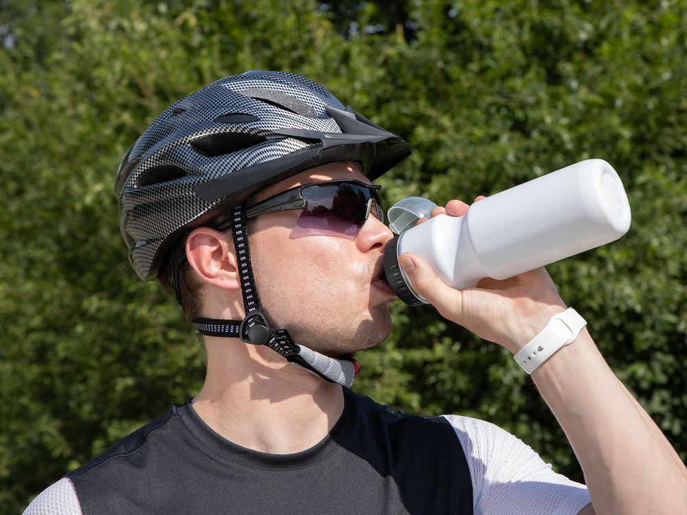 Бутылка для велосипеда Bikescape, белая с черным-4