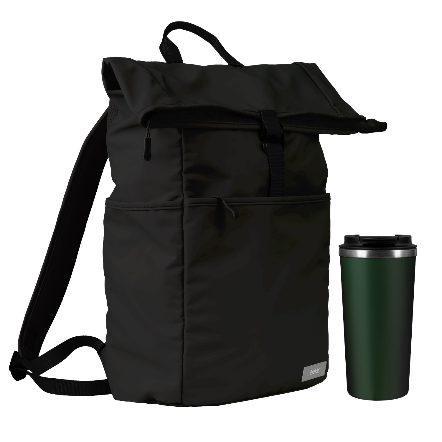 Подарочный набор Palermo, Boston, черный/зеленый (рюкзак, термокружка)-0