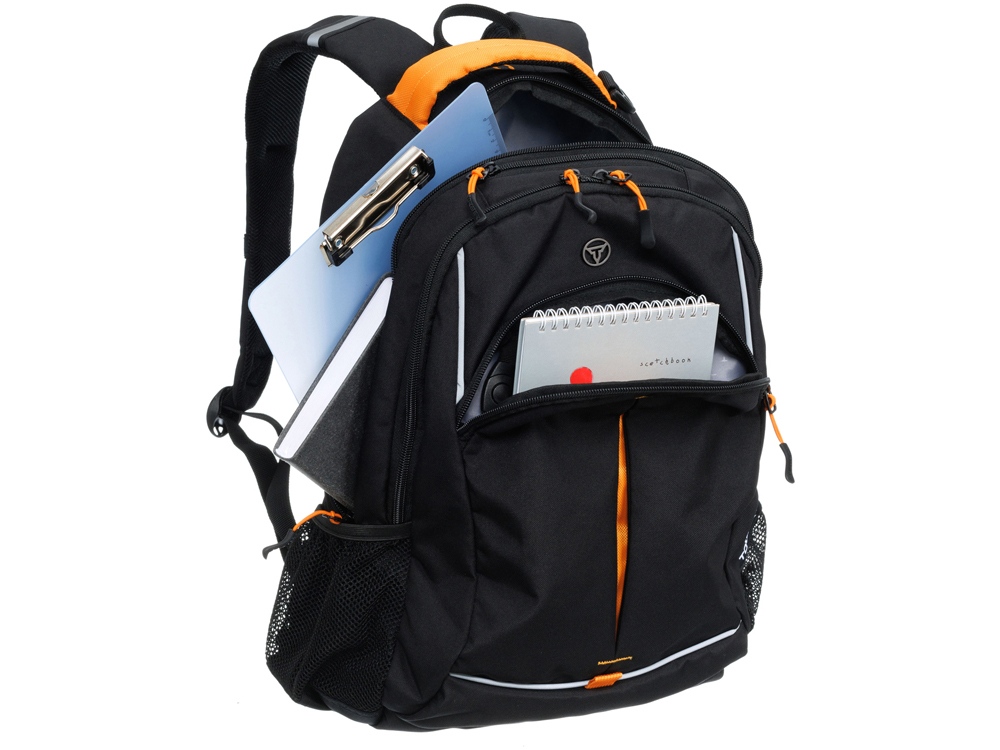 Рюкзак TORBER ROCKIT черный/оранжевый, полиэстер/добби, 32x15x46 см, 22 л-8