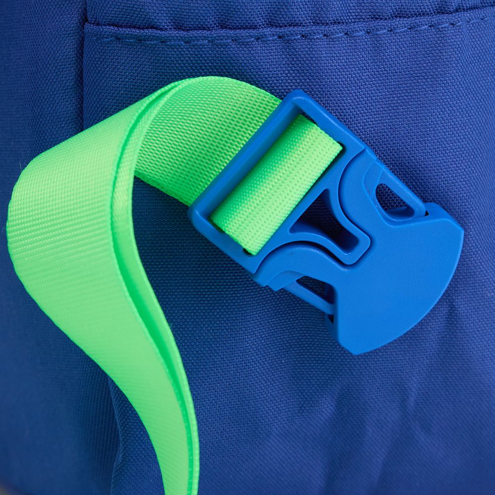 Рюкзак B2, синий с зелеными стропами-3