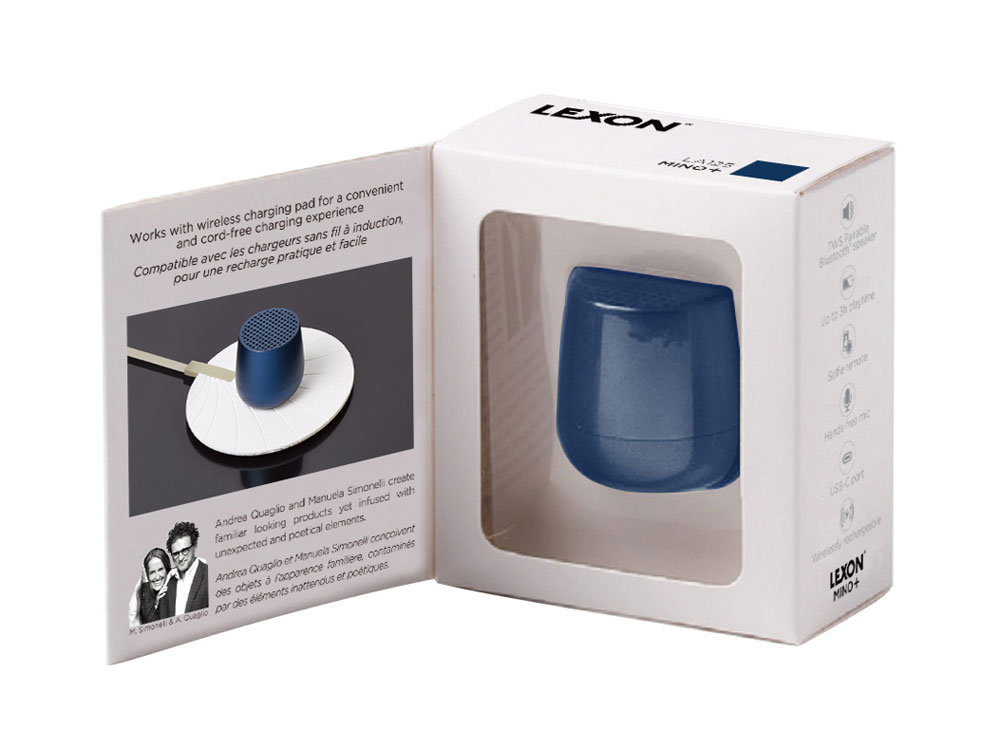 Колонка беспроводная Mino+, темно-синий-7