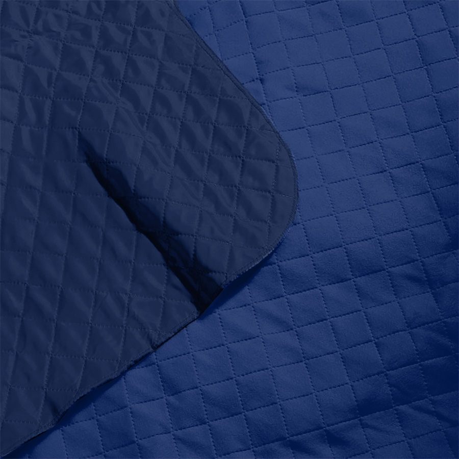 Плед для пикника "Rest"; синий; 115 х 140 см; двухсторонний материал флис 150 гр/м2+оксфорд  210 T, синий-2