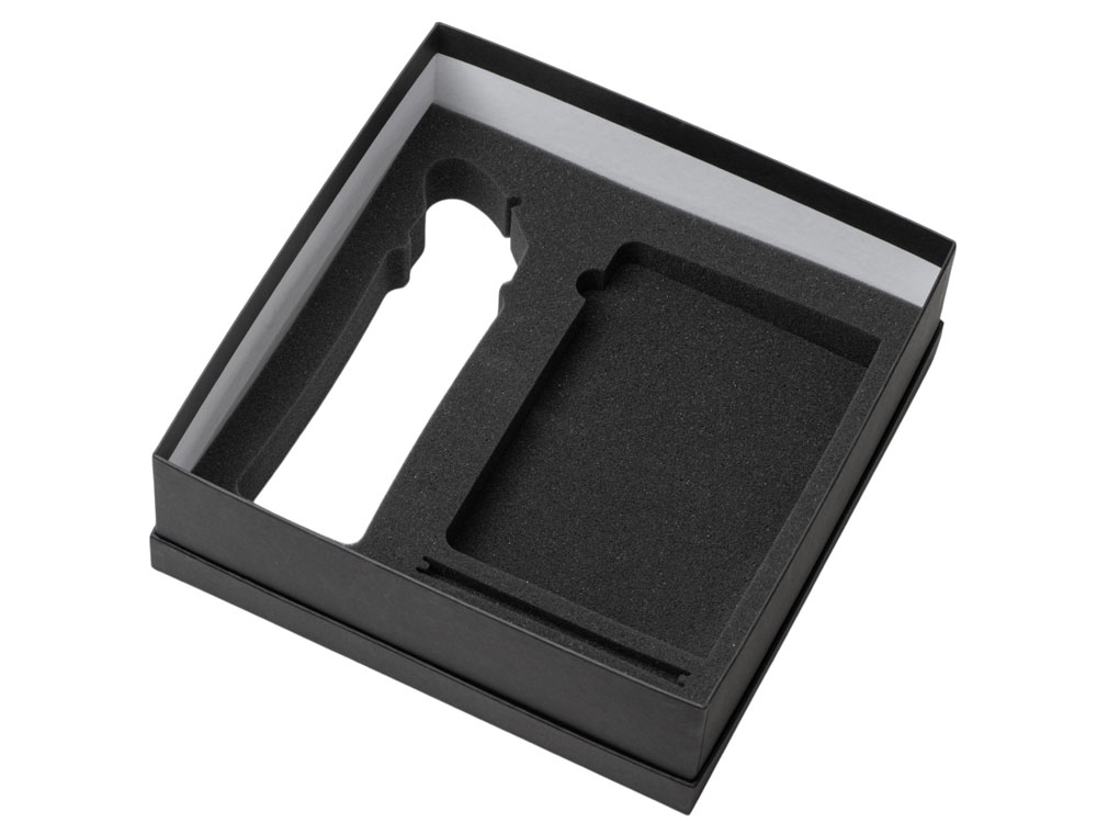 Подарочный набор с блокнотом С3, металлической ручкой и бутылкой для воды, красный-3