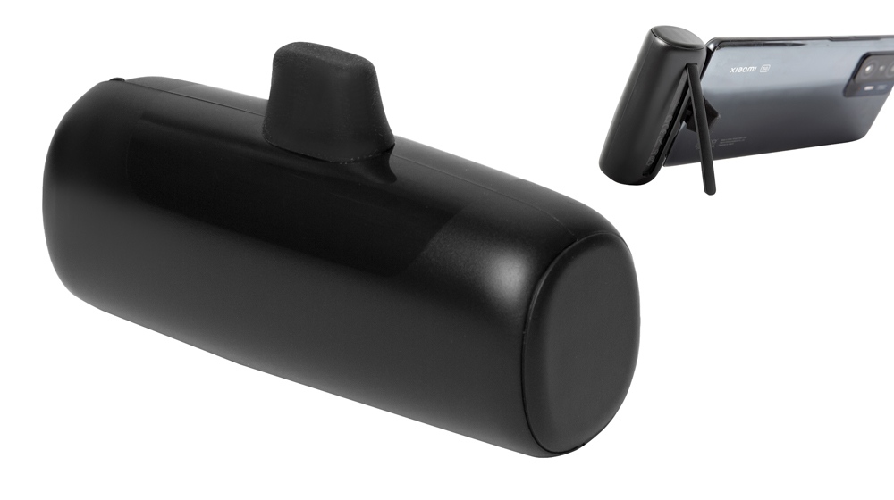 Внешний аккумулятор с разъёмом Type-C Inject, 4000 mAh, черный-0