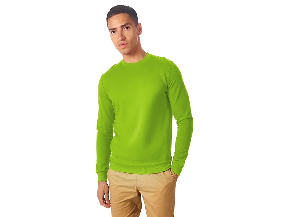 Свитшот Motion унисекс с начесом, зеленое яблоко-1