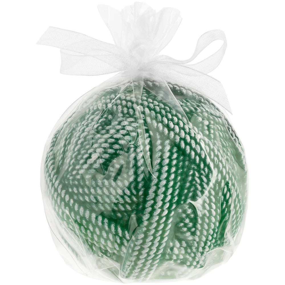 Свеча Kniteam, клубок, зеленый-1