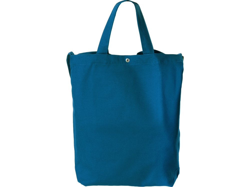 Сумка Helfer из хлопка на кнопке с регулирующейся лямкой, индиго-3