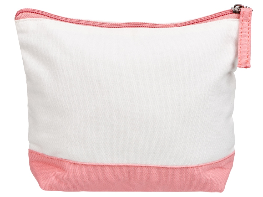 Косметичка хлопковая Cotton, белый/пыльно-розовый-3