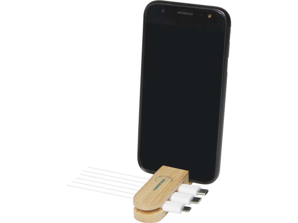 Edulis бамбуковый кабельный органайзер , бежевый-6