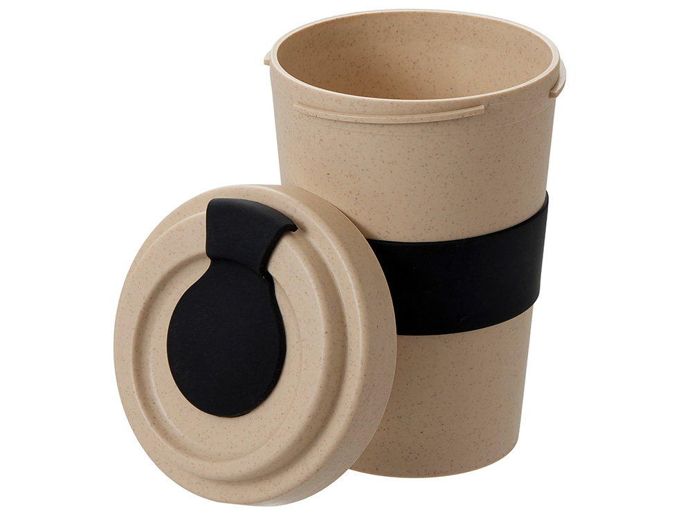 Стакан из пшеничного волокна Flava, черный-2