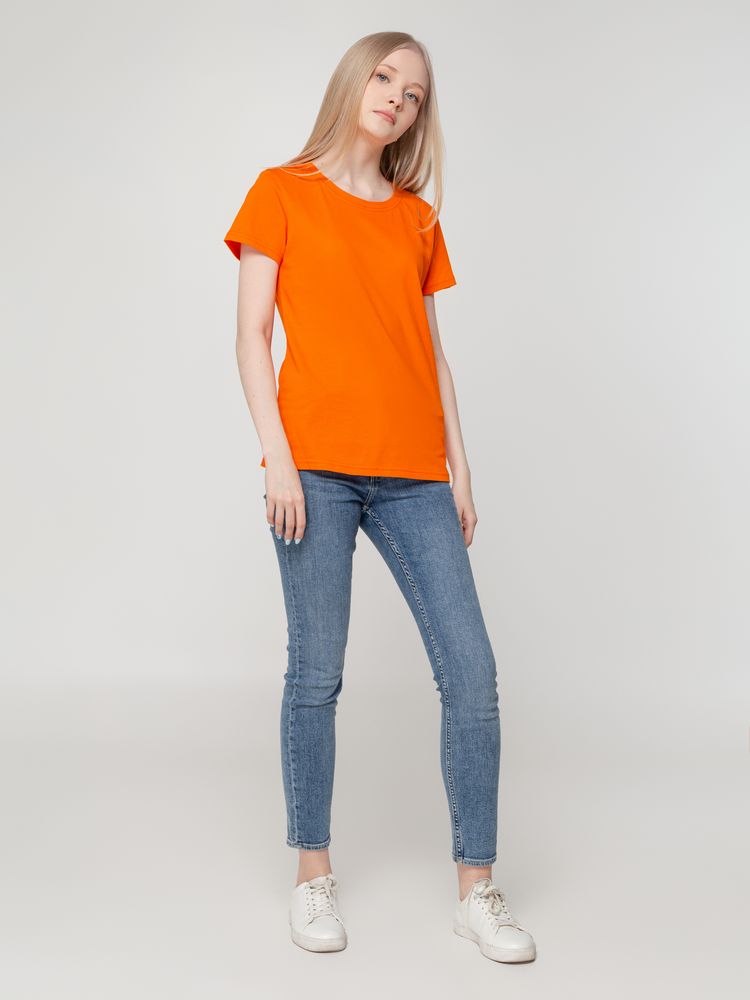 Футболка женская T-bolka Lady, оранжевая-5