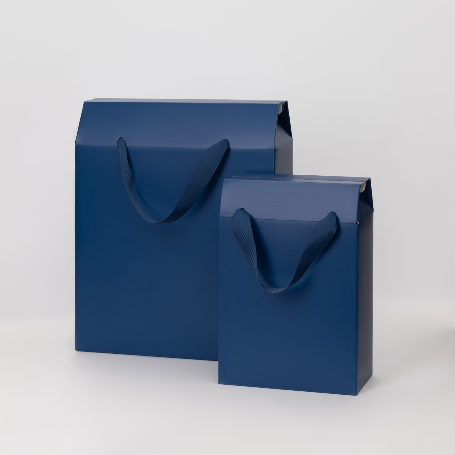 Подарочная коробка-пакет универсальная малая, синяя-3