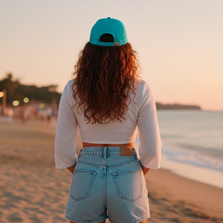 Бейсболка 5-панельная ERIS, Бирюзовый-3