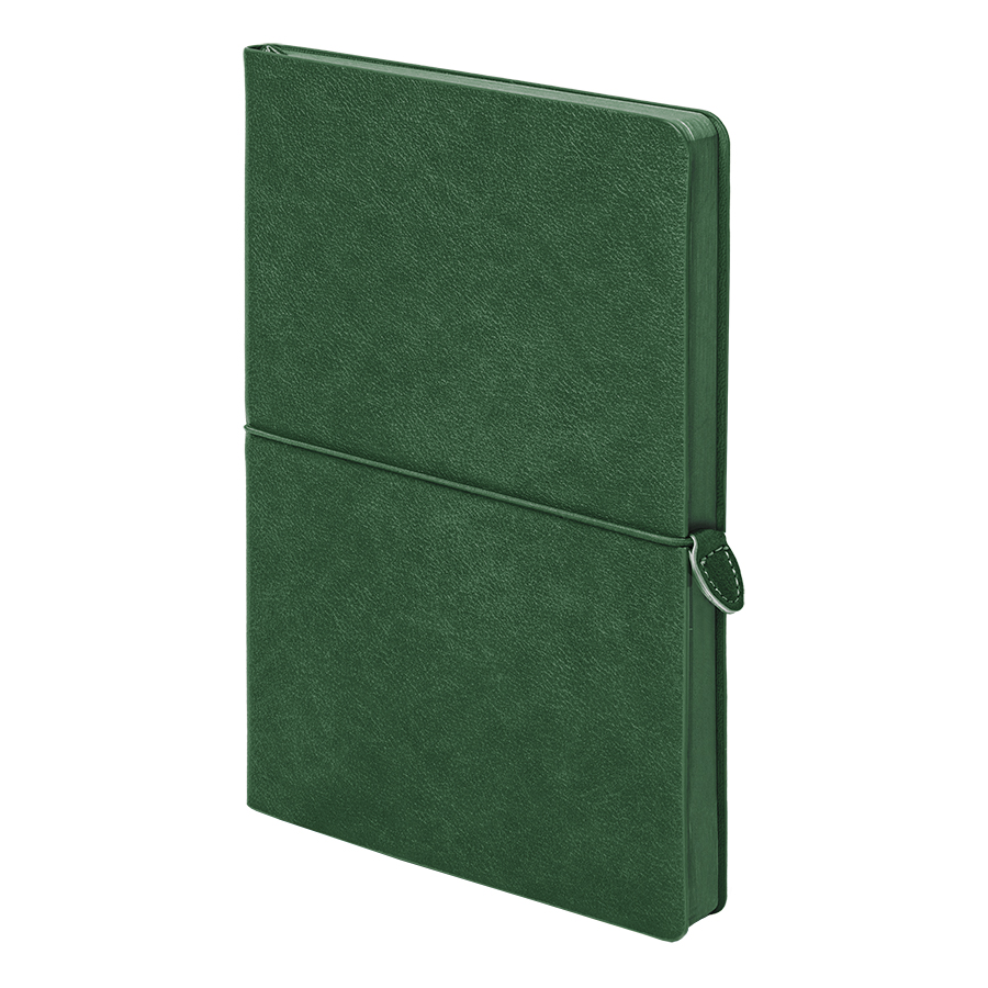 Ежедневник недатированный Fusion, А5, зеленый, кремовый блок в линейку, зеленый-0