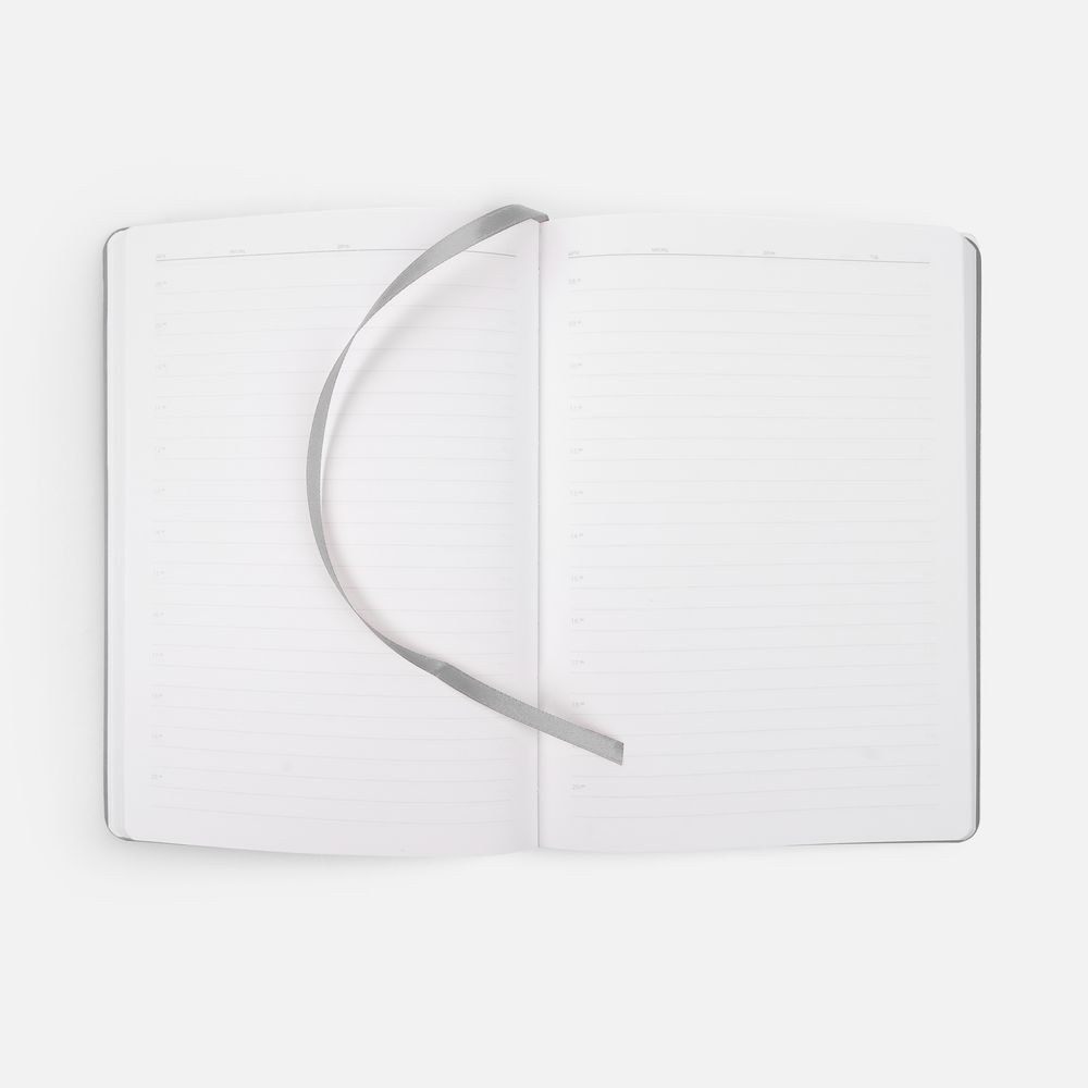 Ежедневник Tact, недатированный, серый-3