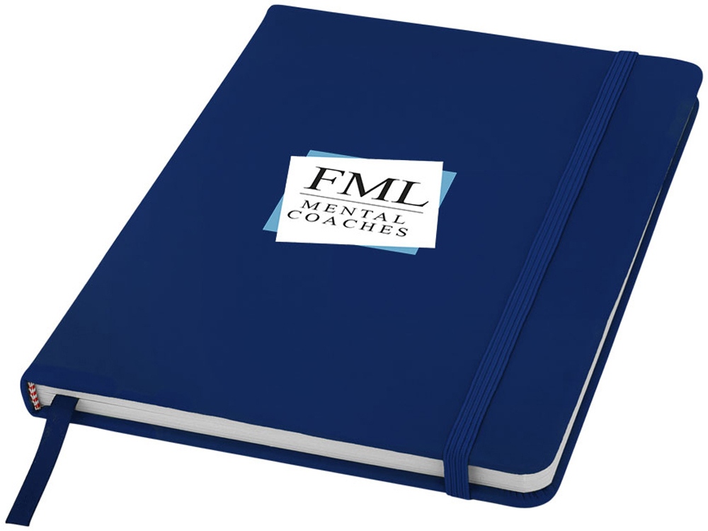 Блокнот Spectrum A5 с белыми страницами, темно-синий-3