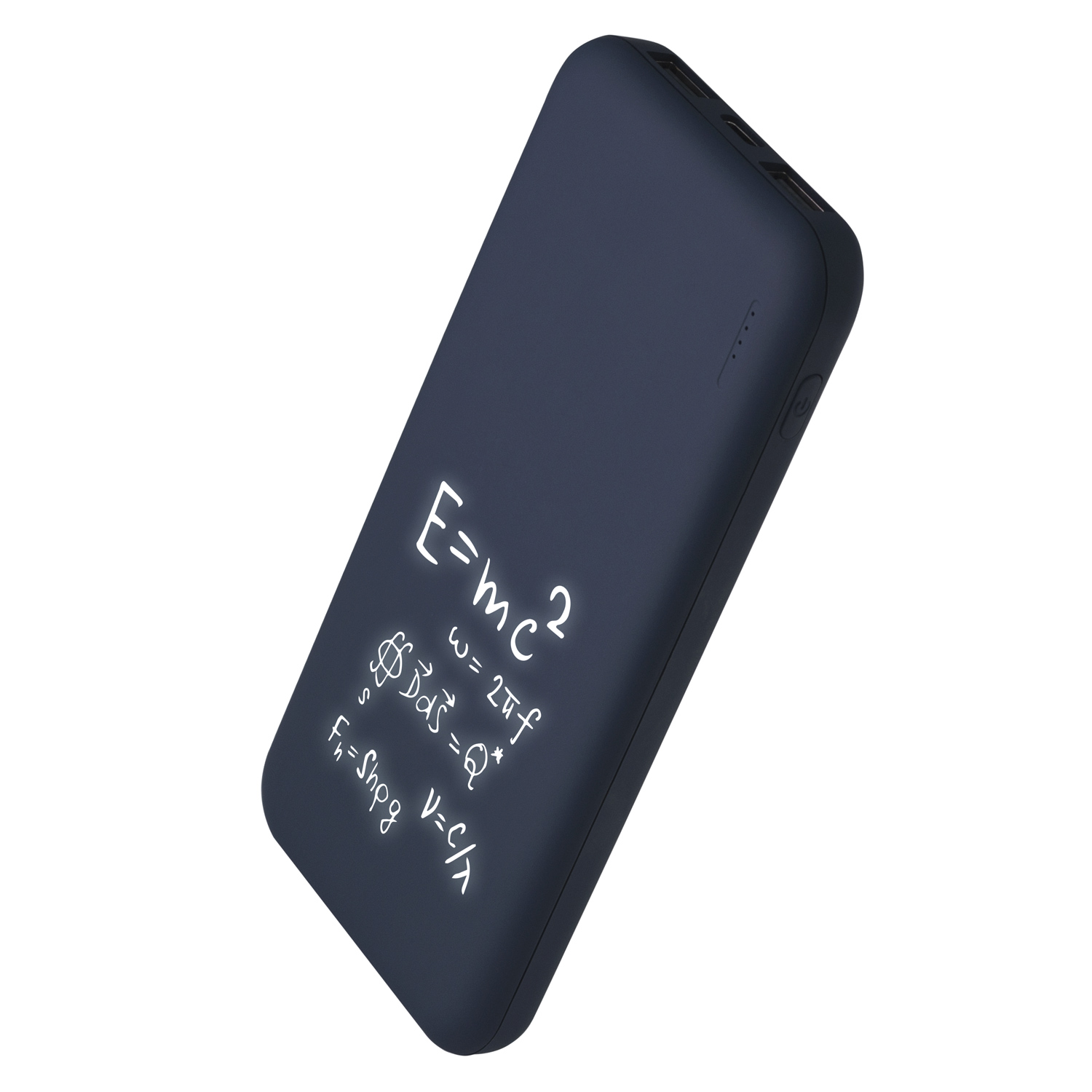 Внешний аккумулятор с подсветкой Люче (Luce) 10000 mAh, синий-10