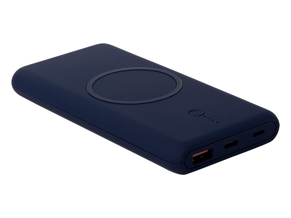 Внешний беспроводной аккумулятор c QC/PD Reload, 10000 mAh, темно-синий-3