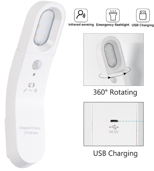 Cветодиодный ночник с датчиком движения*-1
