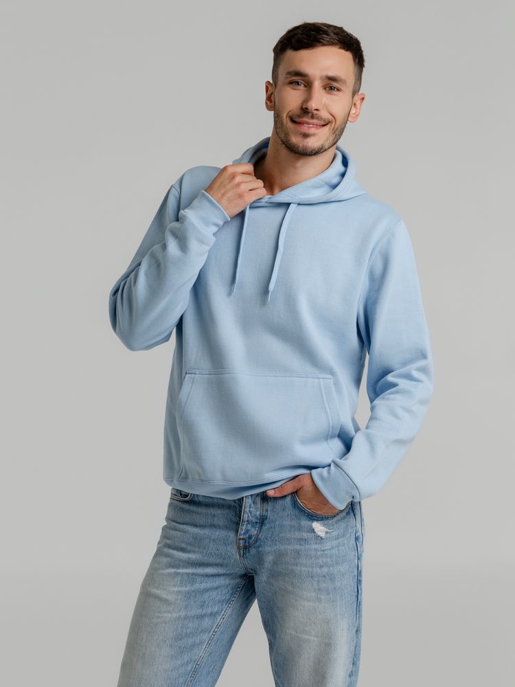 Толстовка с капюшоном Snake II голубая-3